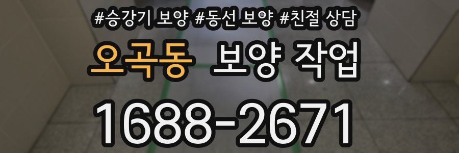 오곡동 보양 작업