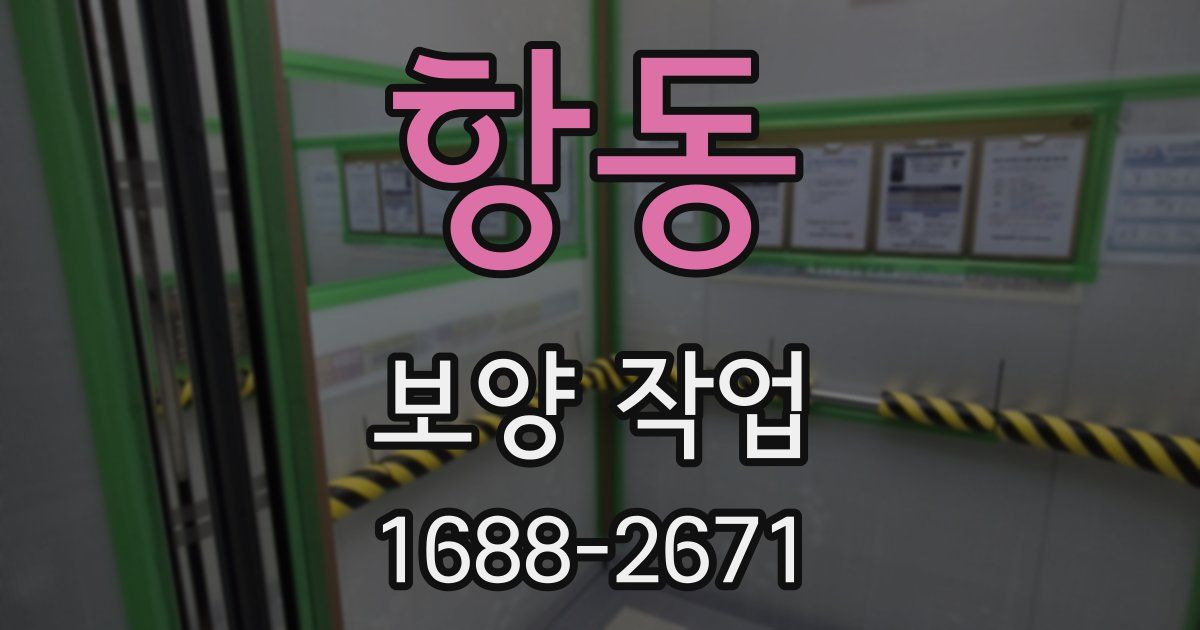항동 보양 작업