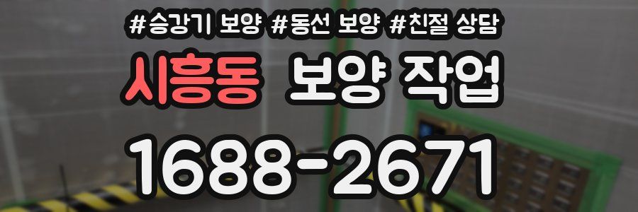 시흥동 보양 작업