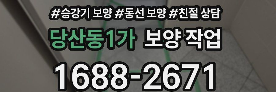 당산동1가 보양 작업