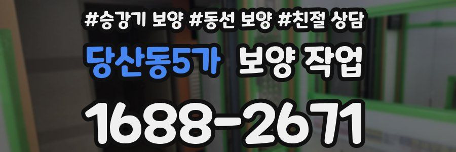 당산동5가 보양 작업