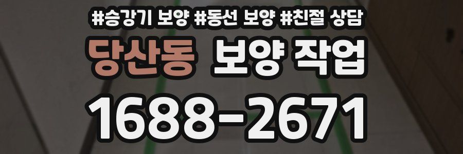 당산동 보양 작업