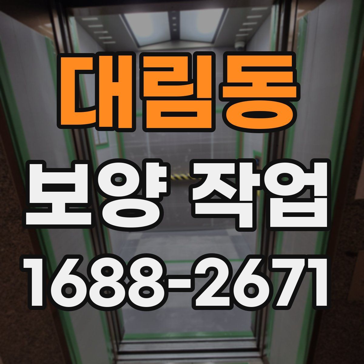 대림동 보양 작업