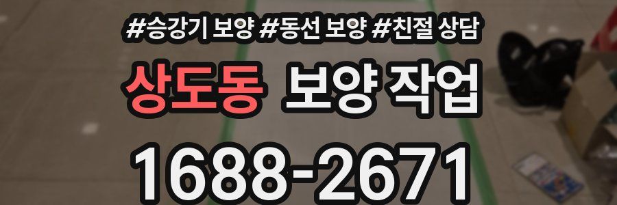 상도동 보양 작업