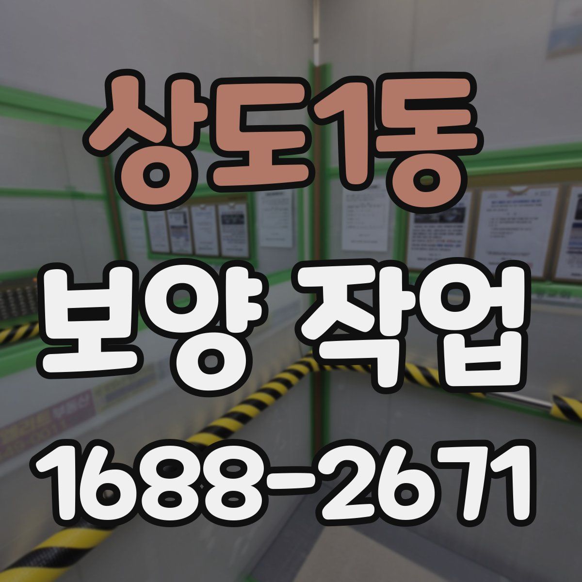상도1동 보양 작업