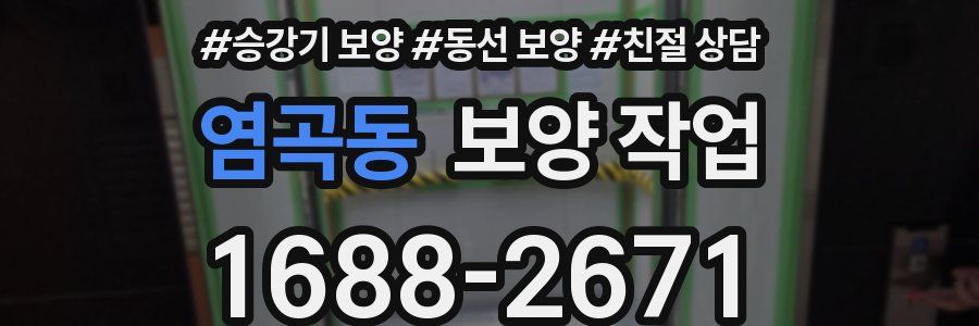 염곡동 보양 작업