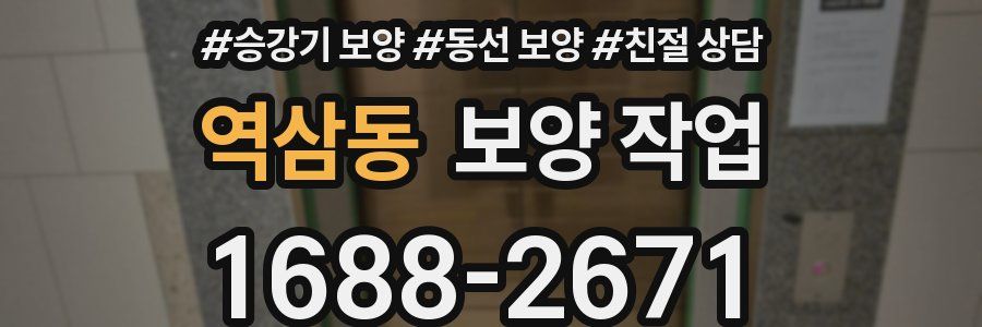 역삼동 보양 작업