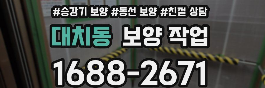 대치동 보양 작업