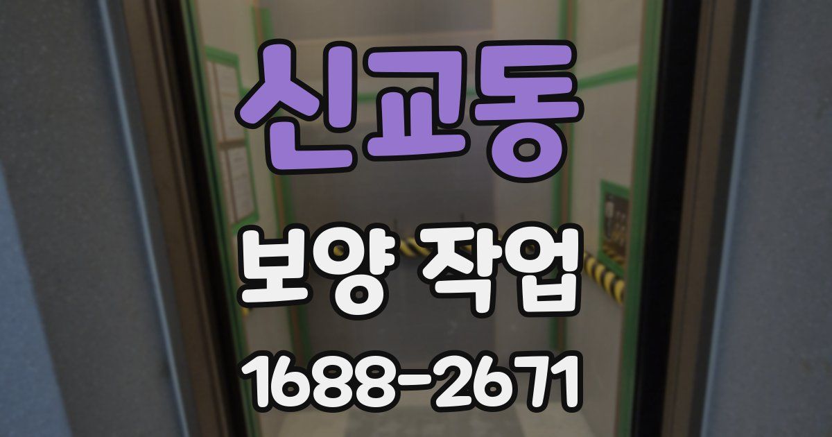신교동 보양 작업