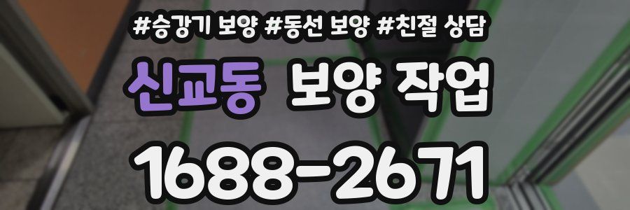 신교동 보양 작업