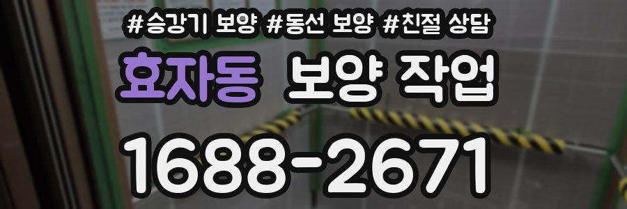 효자동 보양 작업
