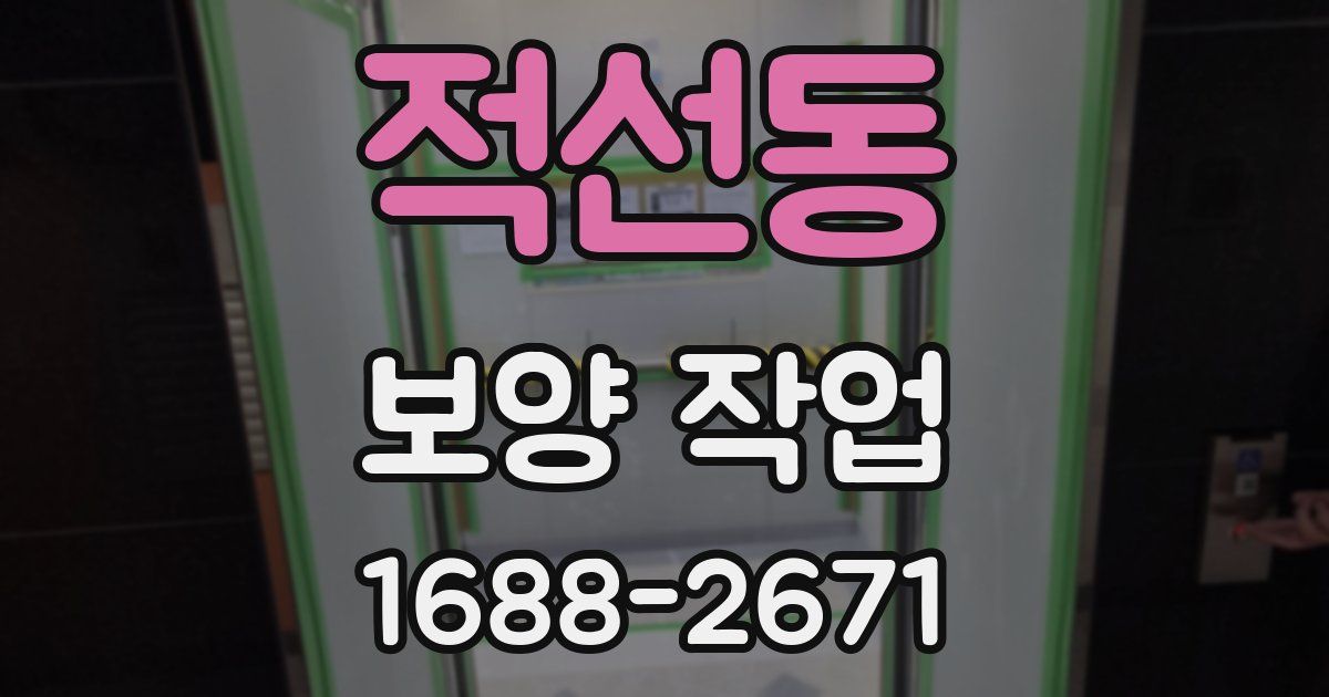 적선동 보양 작업