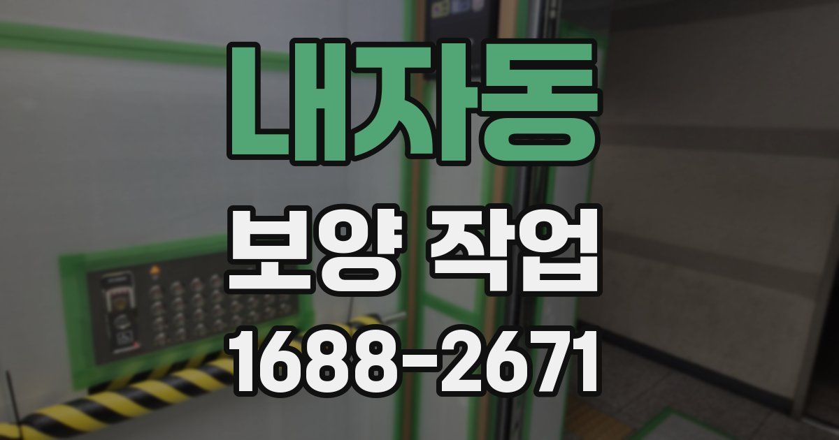 내자동 보양 작업