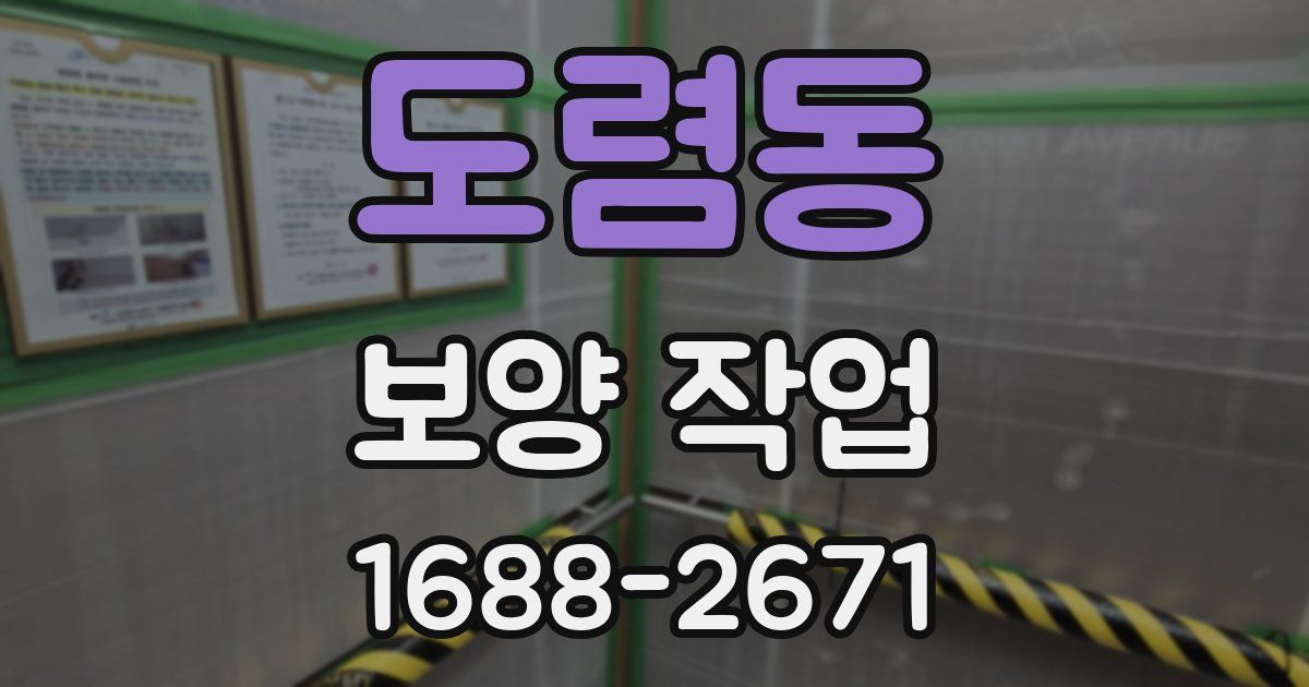 도렴동 보양 작업