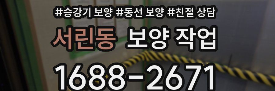 서린동 보양 작업