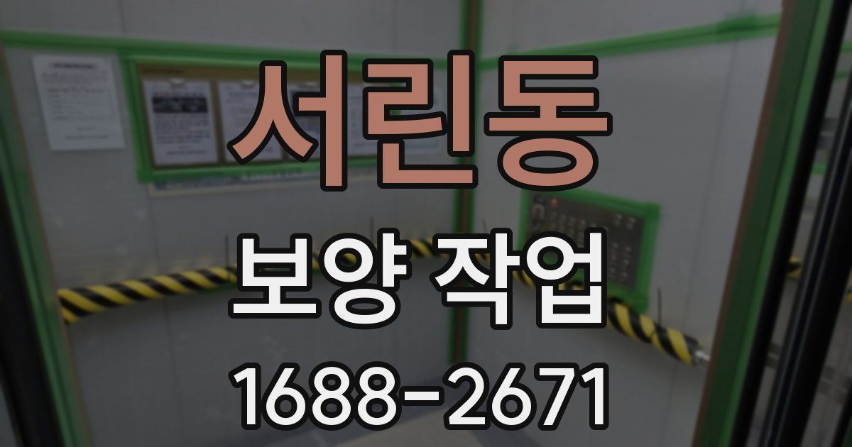 서린동 보양 작업