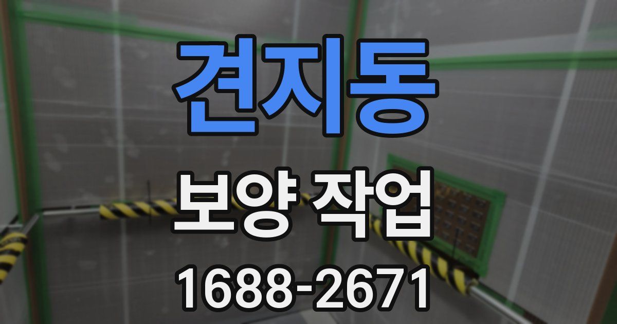 견지동 보양 작업