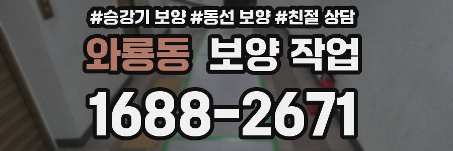 와룡동 보양 작업
