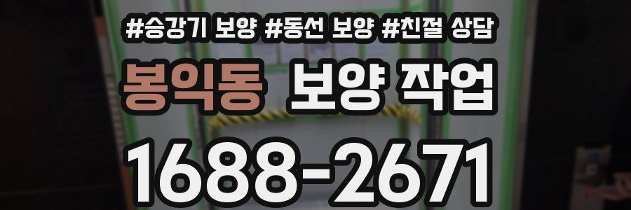봉익동 보양 작업