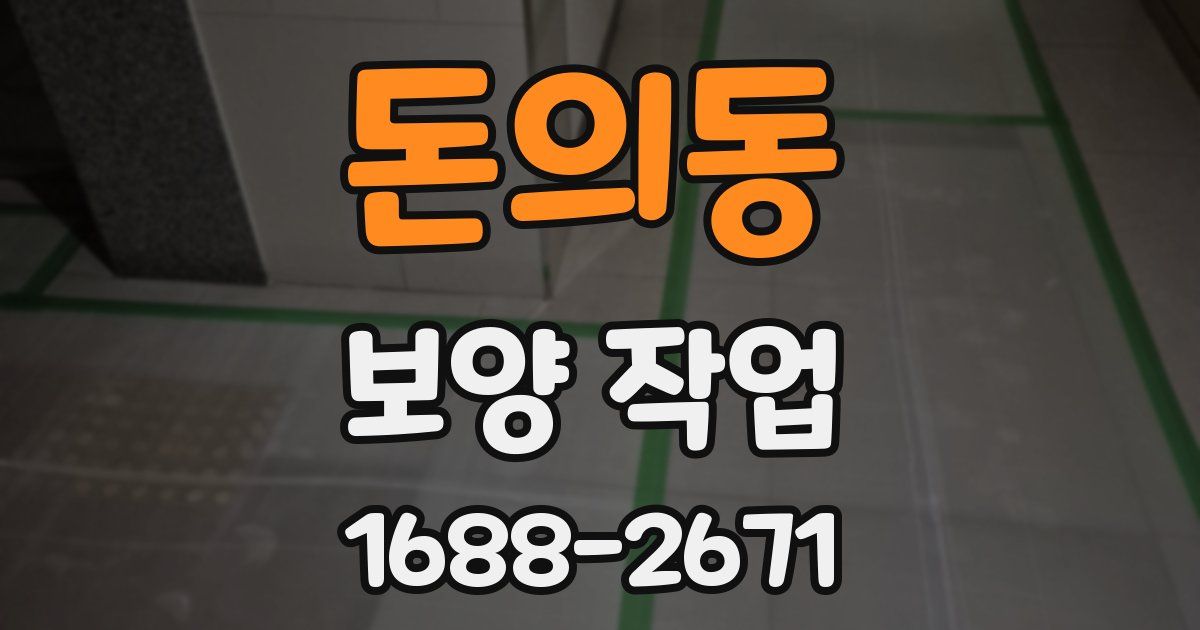 돈의동 보양 작업