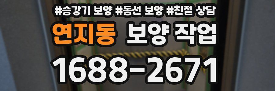 연지동 보양 작업