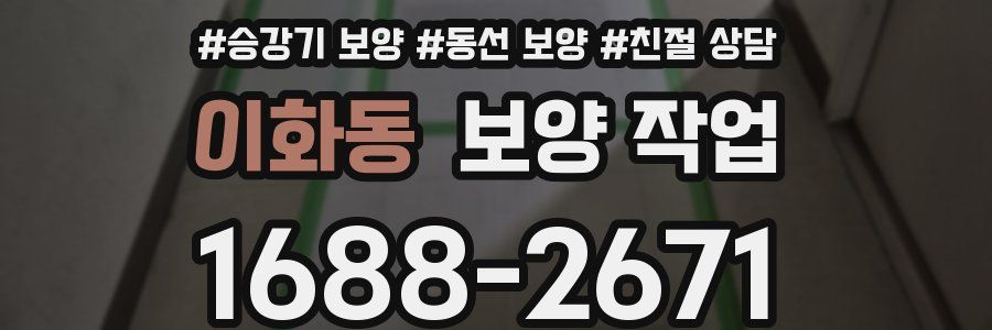 이화동 보양 작업