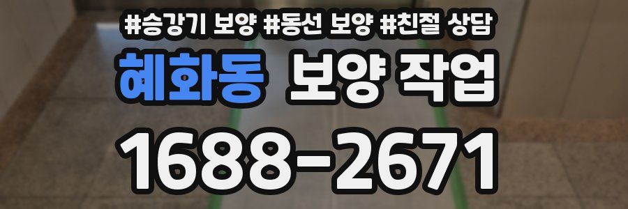 혜화동 보양 작업