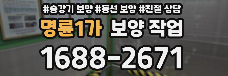 명륜1가 보양 작업