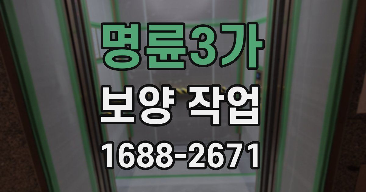명륜3가 보양 작업