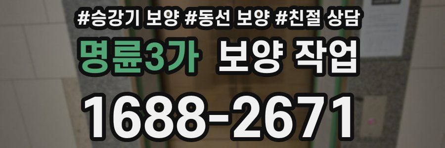 명륜3가 보양 작업