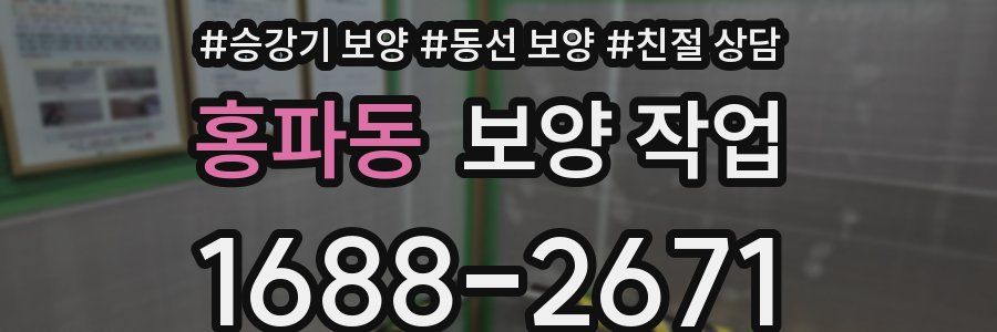 홍파동 보양 작업