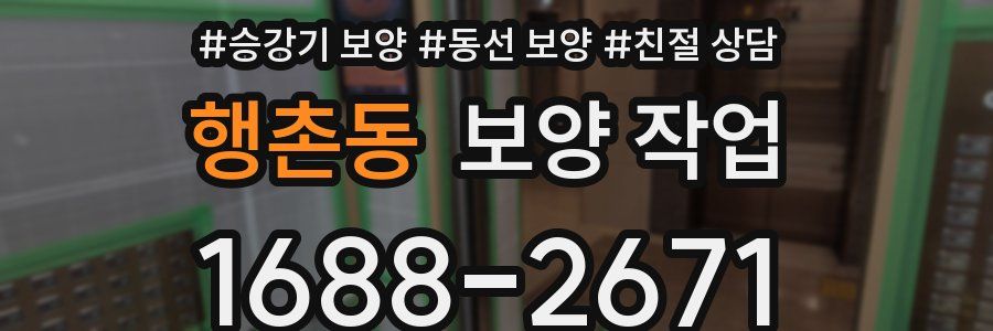 행촌동 보양 작업