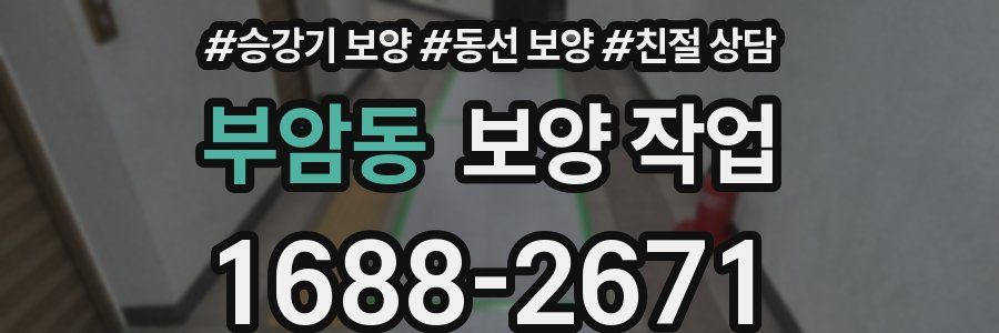 부암동 보양 작업
