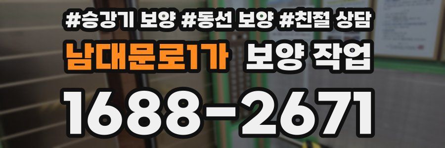 남대문로1가 보양 작업