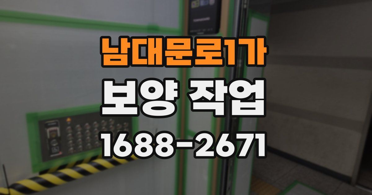남대문로1가 보양 작업