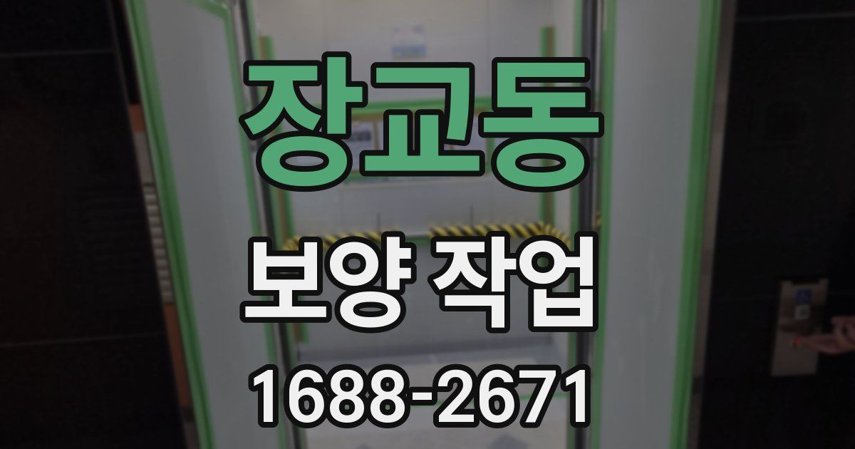 장교동 보양 작업