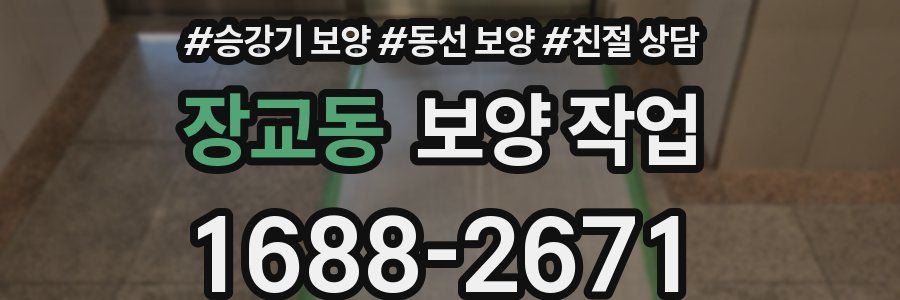 장교동 보양 작업
