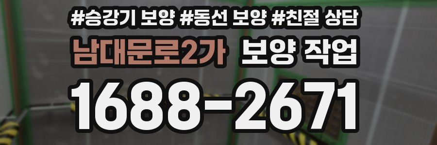 남대문로2가 보양 작업