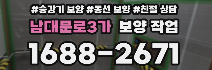 남대문로3가 보양 작업