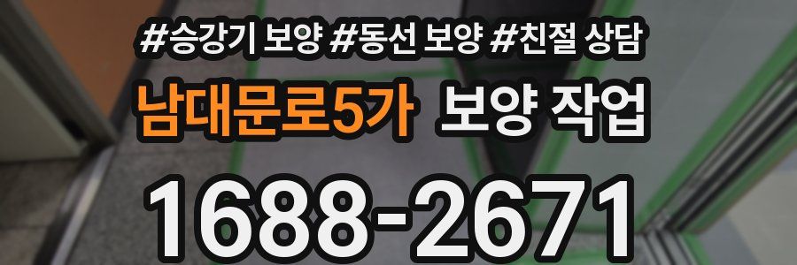 남대문로5가 보양 작업