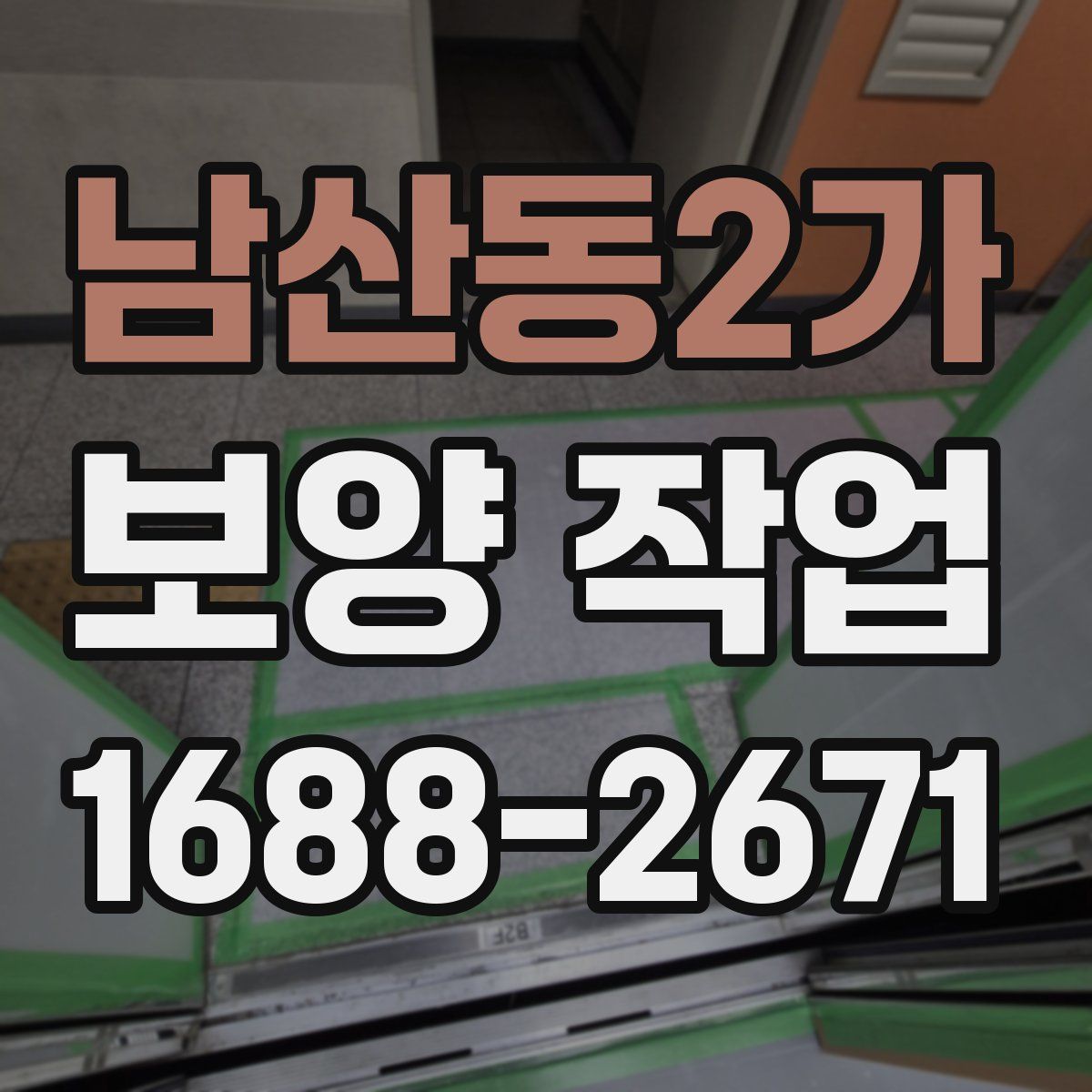 남산동2가 보양 작업