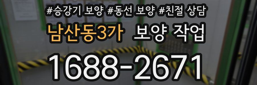 남산동3가 보양 작업