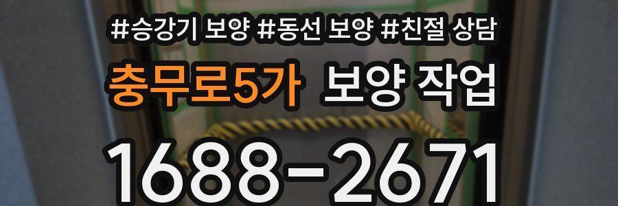 충무로5가 보양 작업