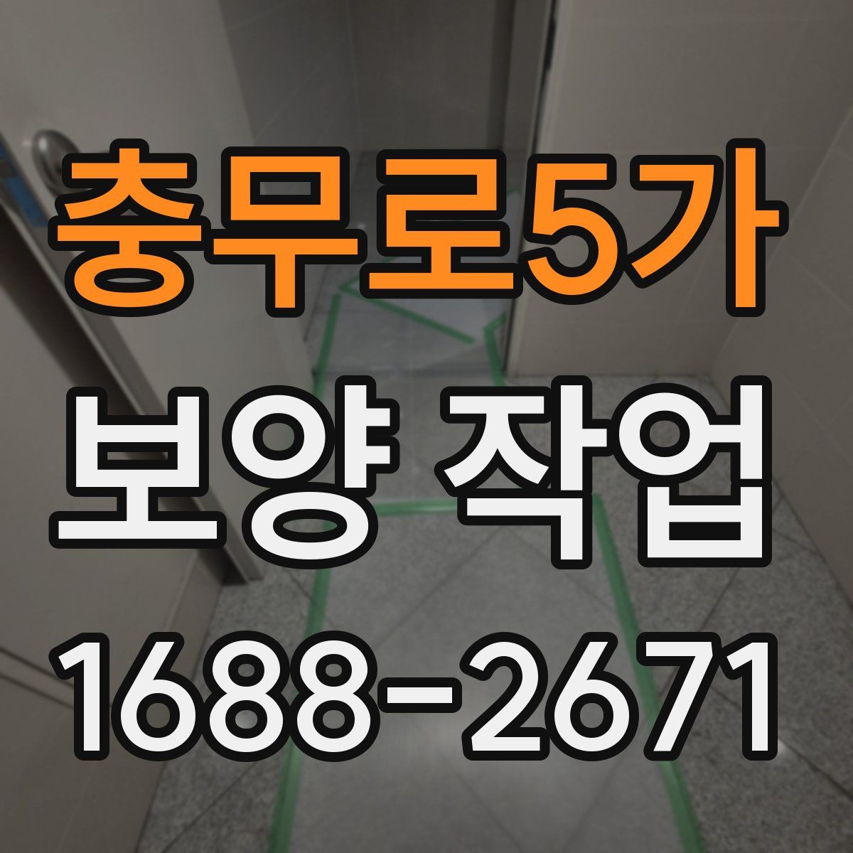 충무로5가 보양 작업
