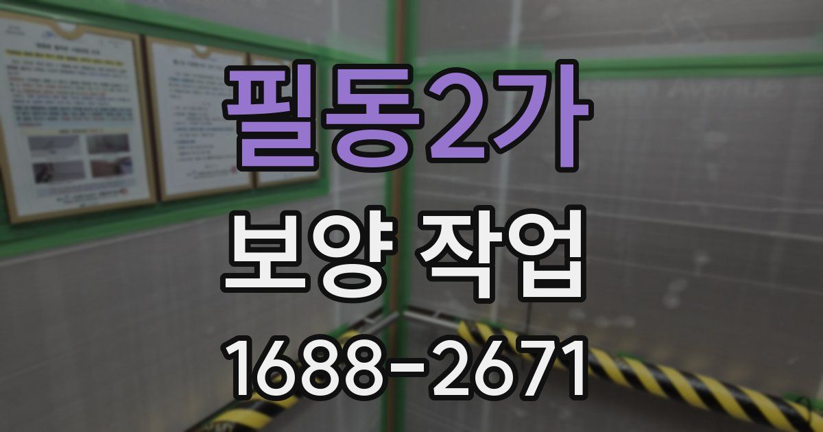 필동2가 보양 작업