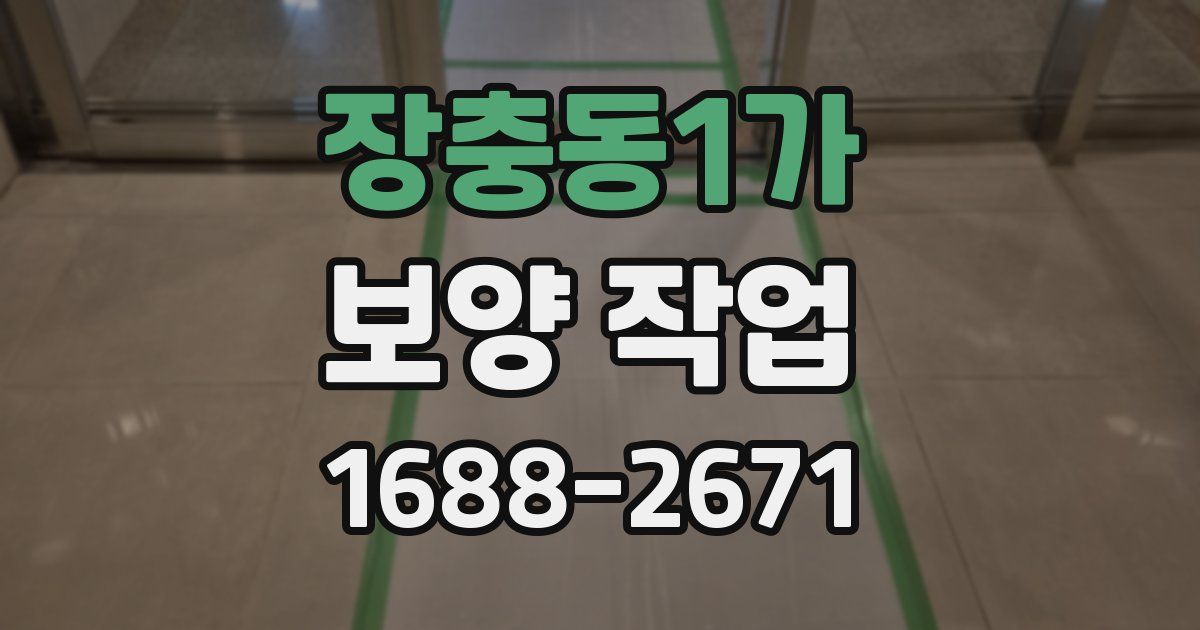 장충동1가 보양 작업