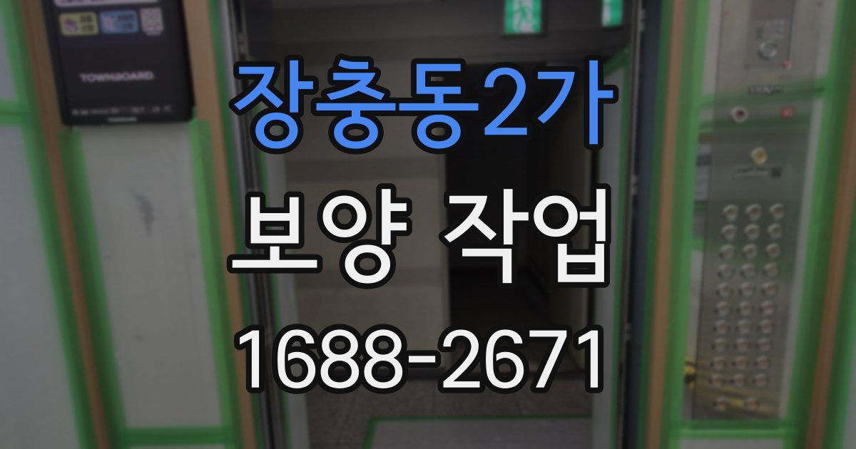 장충동2가 보양 작업