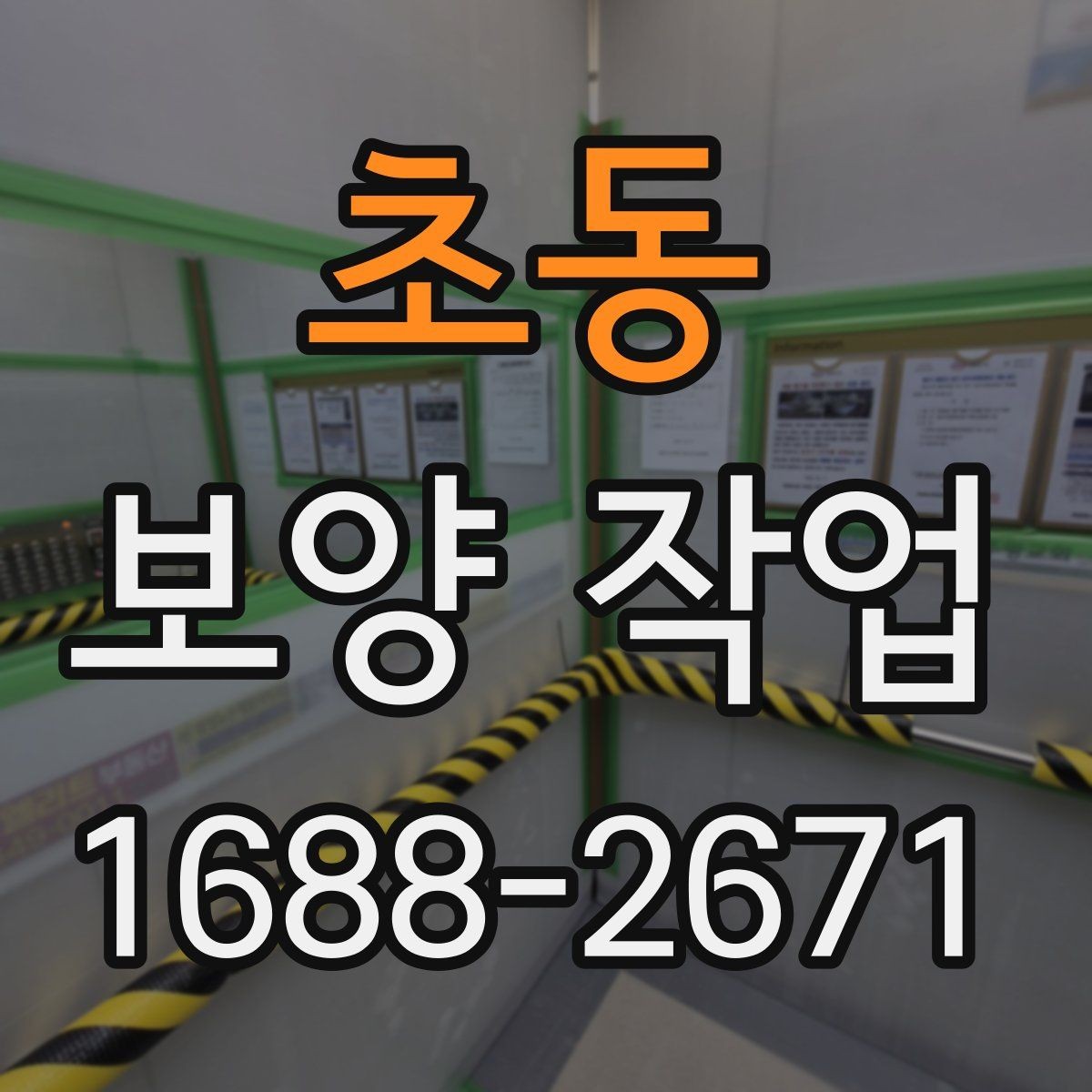 초동 보양 작업 중 발생할 수 있는 변수와 대응