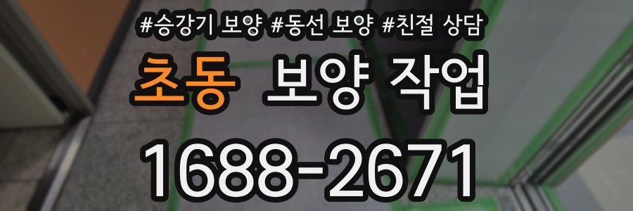 초동 보양 작업