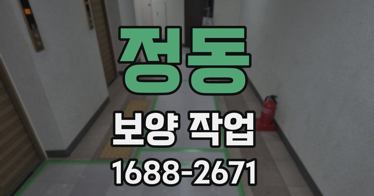 정동 보양 작업